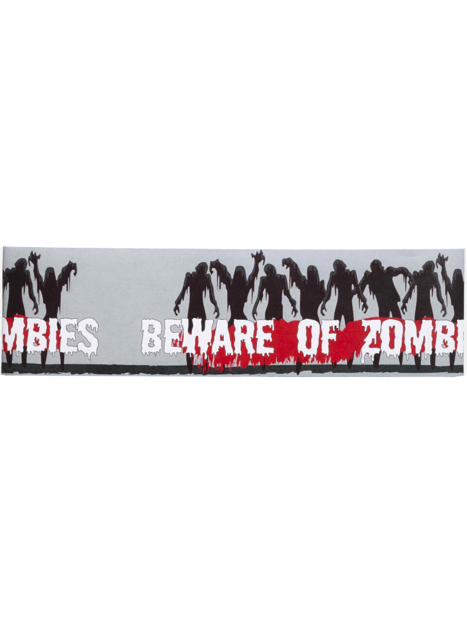 Zombie Crossing Warning Caution Fright Tape Zombie Halloween Decoration
